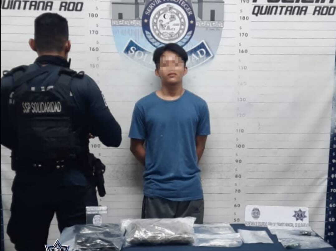 Policías de Solidaridad detuvieron en distintos hechos a 3 personas con droga