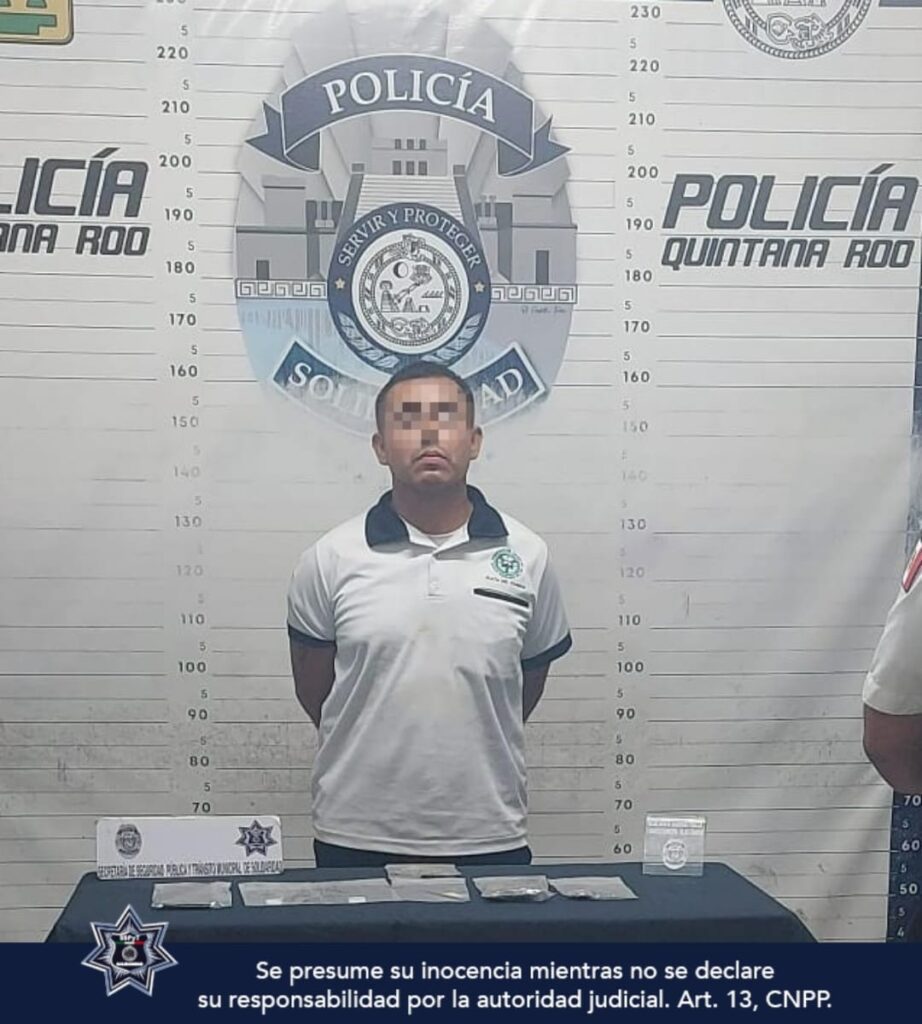 Policías de Solidaridad detuvieron en distintos hechos a 3 personas con droga