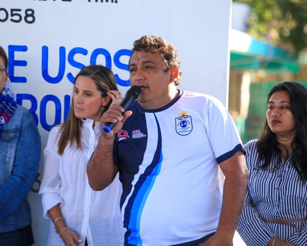 Inauguran espacios deportivos en primaria de Puerto Aventuras