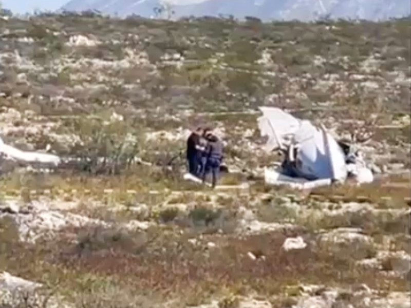 Por falta de combustible, se desploma avioneta en Coahuila y 4 personas pierden la vida