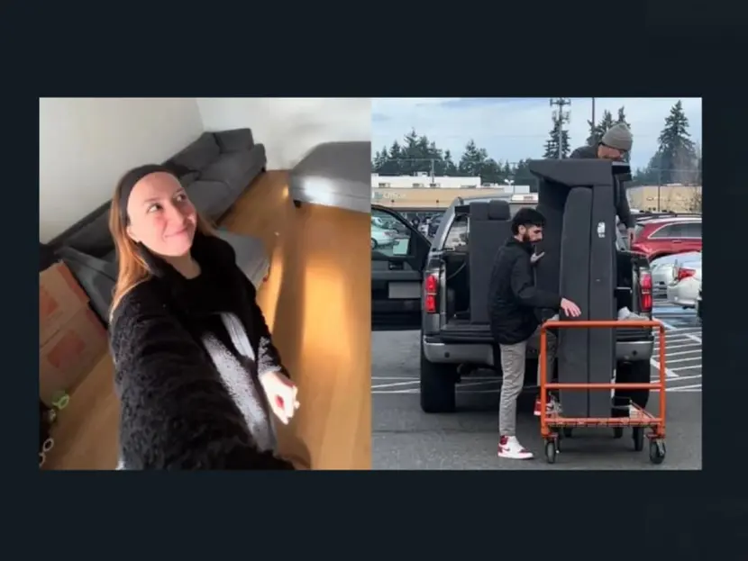 Mujer devuelve a Costco un sofá que ha utilizado durante dos años