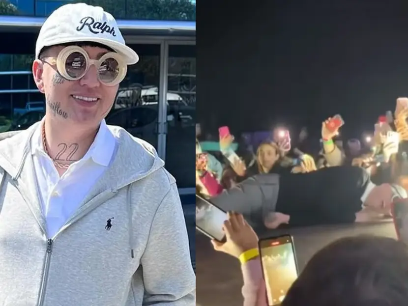 Dani flow, cae en concierto