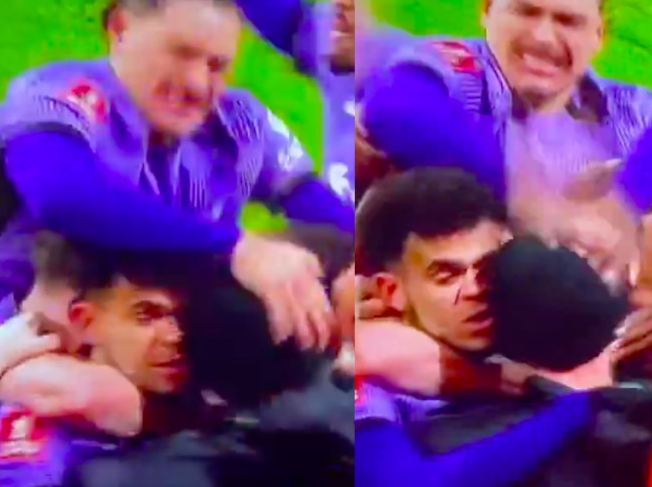 Futbolistas golpean a fanático que se cuela en la cancha