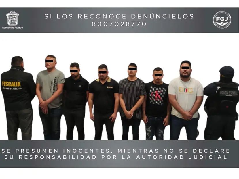 Son detenidos 6 sujetos que se hacían pasar como elementos de la Fiscalía