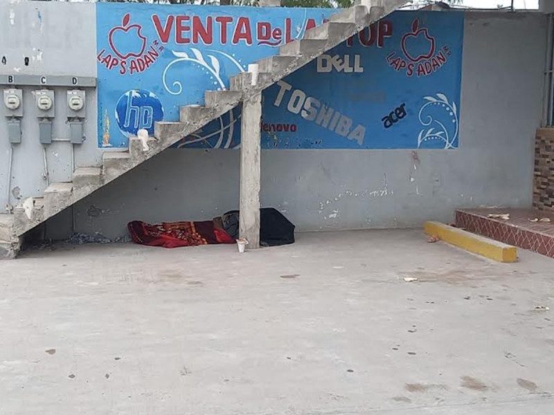 En Tamaulipas, indigente pierde la vida a causa del frío