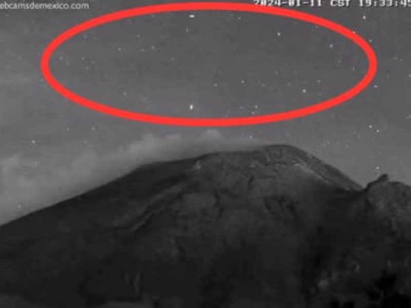 Supuestos OVNIS captados en el Popocatépetl