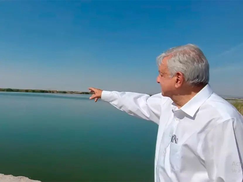 AMLO supervisa rehabilitación del Lago de Texcoco