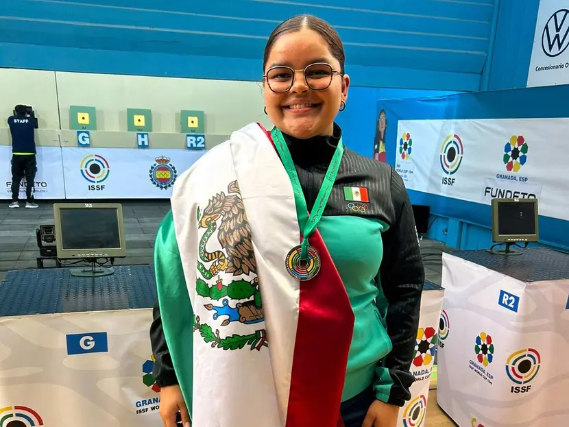 Andrea Ibarra asegura plata en Copa Mundial de tiro deportivo