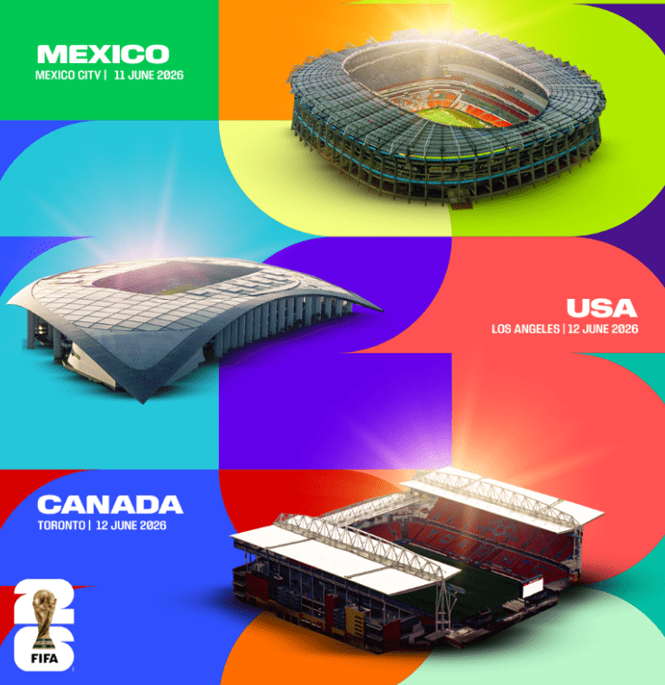 México albergará 13 partidos del Mundial 2026 y así se jugarán