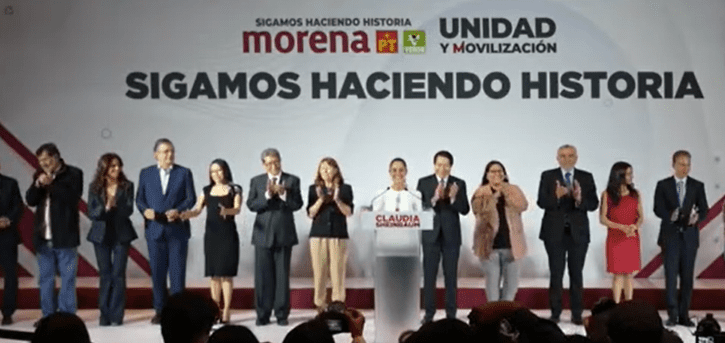 Claudia Sheinbaum presenta equipo de campaña para elecciones 2024