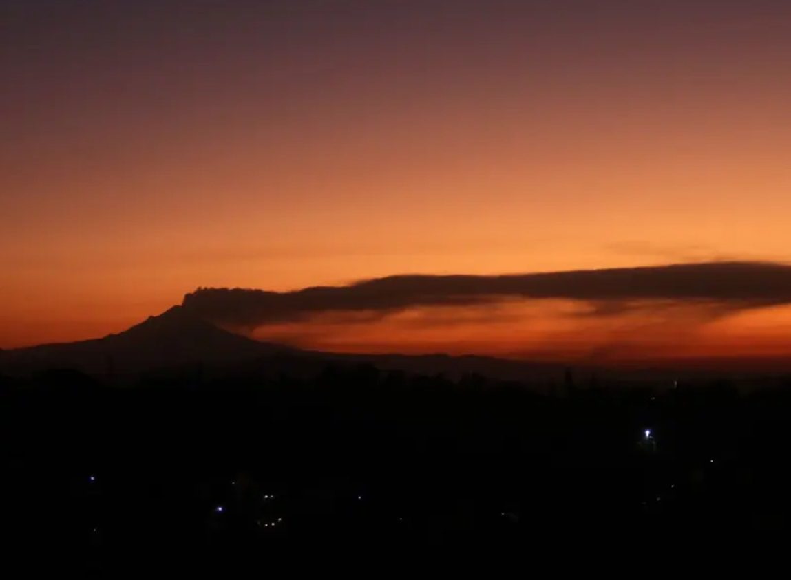 Cultivos en Amecameca afectados por cenizas del Popocatépetl