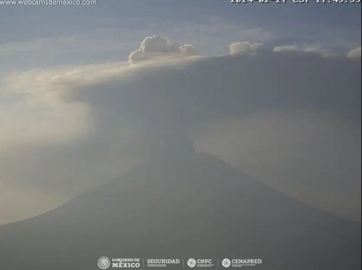 Edomex activa operativo por actividad del Popocatépetl