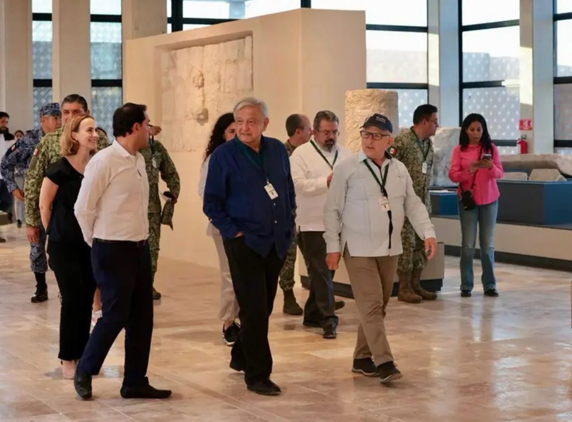 López Obrador inaugura el Museo de Chichén Itzá