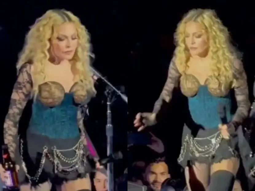 Madonna, criticada por escupir al público en concierto