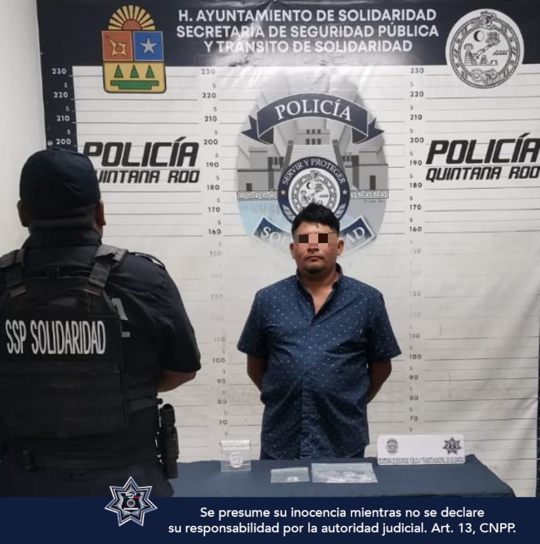La Policía de Solidaridad detiene a sujeto con 42 dosis de droga