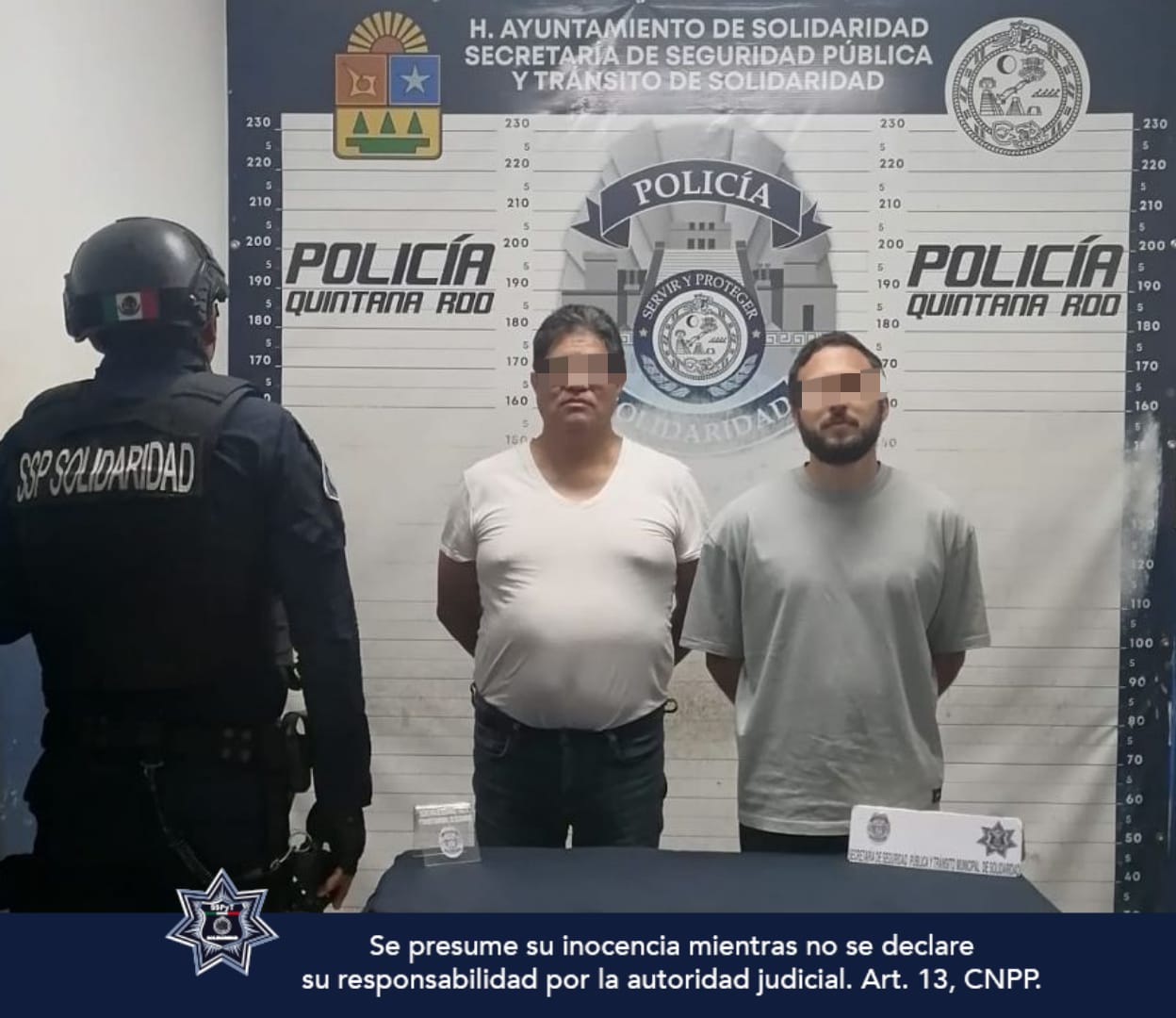 En Solidaridad, policías detienen a dos y recuperan vehículo