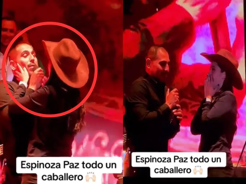 Fan intenta besar a Espinoza Paz, mira su reacción