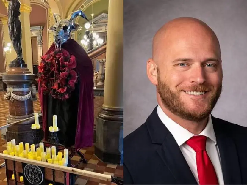 Un hombre enfrenta cargos por ‘crimen de odio’ tras destruir una estatua satánica