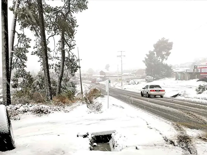Nieve y escarcha en los estados del centro de México