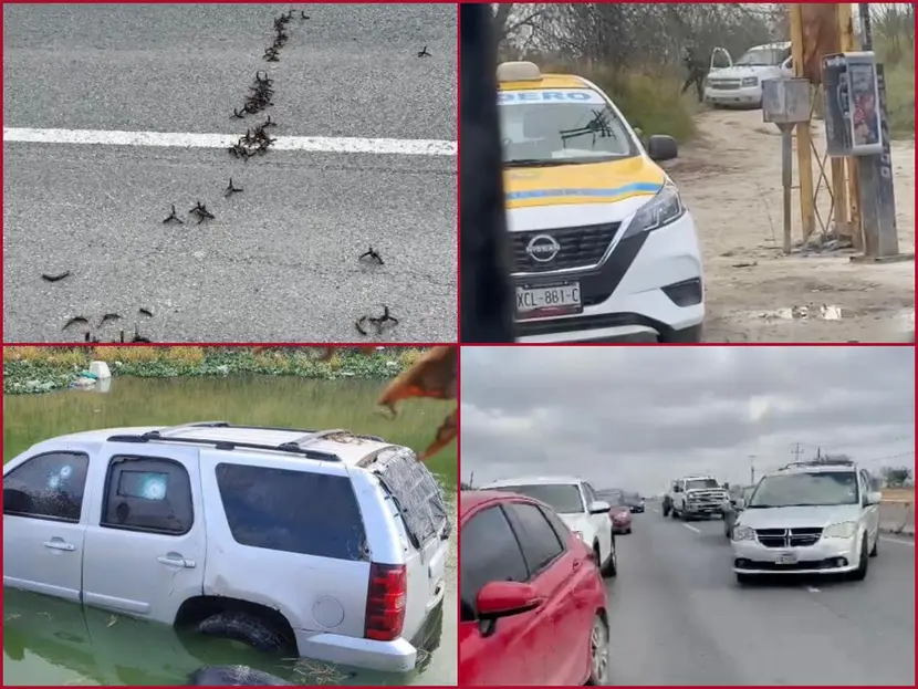 Balaceras, narcobloqueos y suspensión de clases en Reynosa