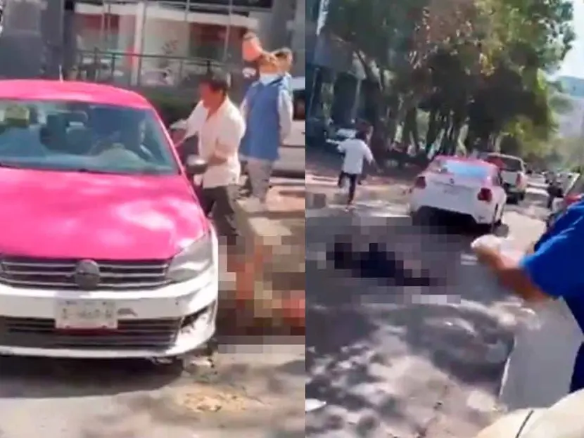 Durante riña en Polanco, un taxista atropella a un hombre