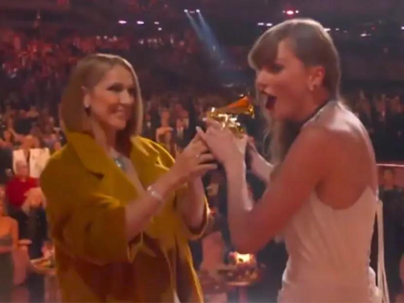 Taylor Swift ignora a Celine Dion en los Grammy 2024