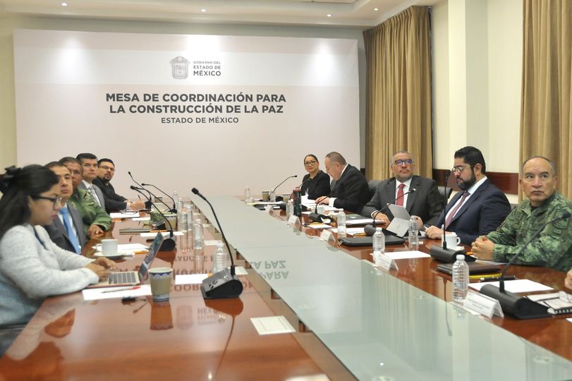 Estado de México celebró la 41ª. Mesa de Coordinación para la Construcción de la Paz