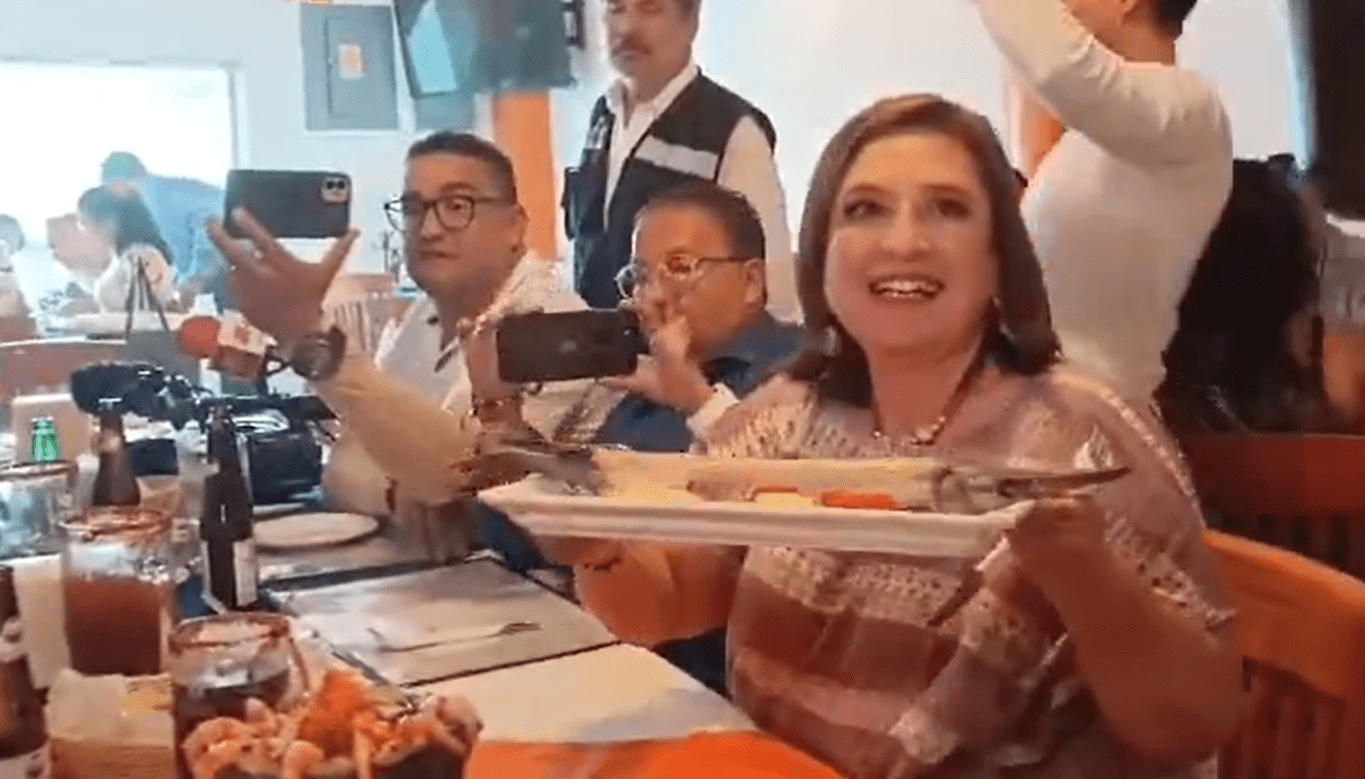 En la tierra del presidente, Xóchitl come pejelagarto 