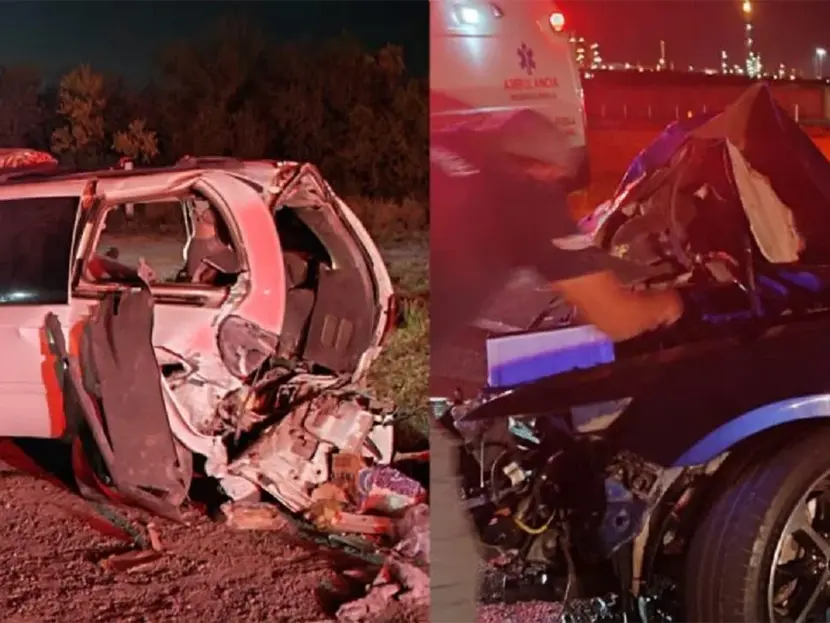 Muere niña en choque, en autopista de Reynosa