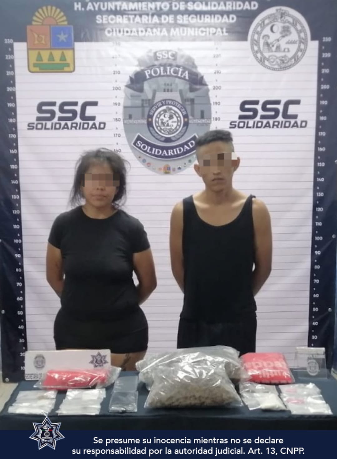 Policía Municipal de Solidaridad detiene a narcomenudistas