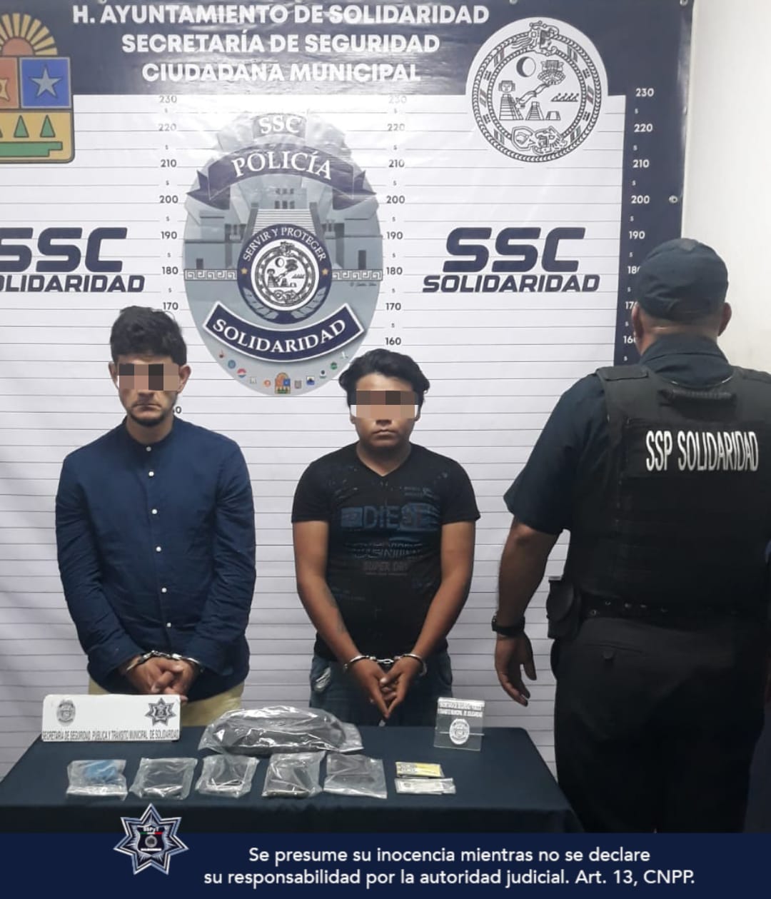 Policía Municipal de Solidaridad detiene a criminales