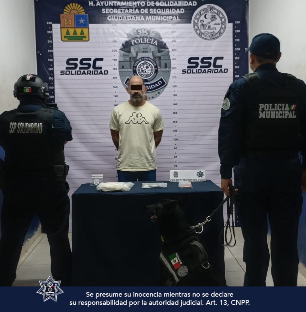 Policías Municipales de Solidaridad asegura posible droda