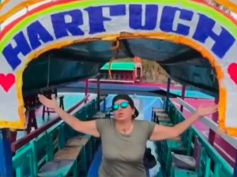 Crean ‘La Trajinera de Harfuch’ y se hace viral
