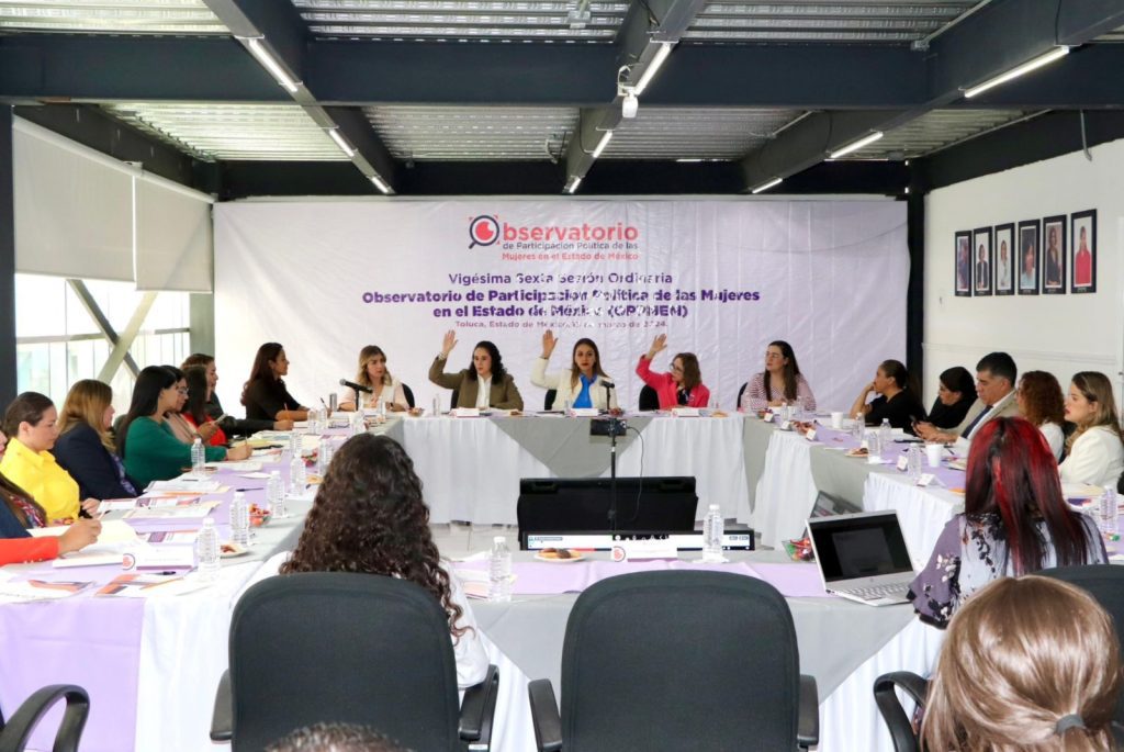 Sesiona Observatorio de Participación Política de las Mujeres en el Edomex