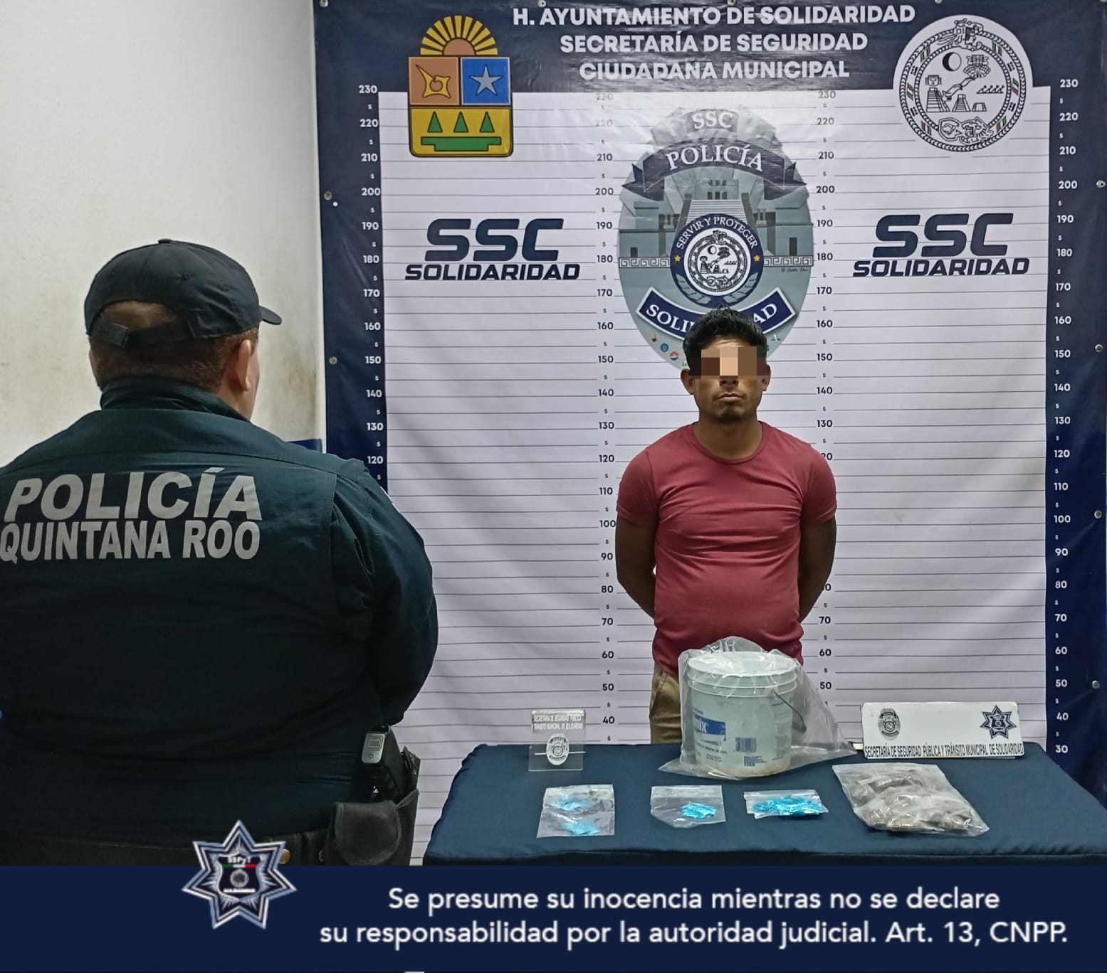 Detienen a sujeto con 44 dosis de posibles narcóticos