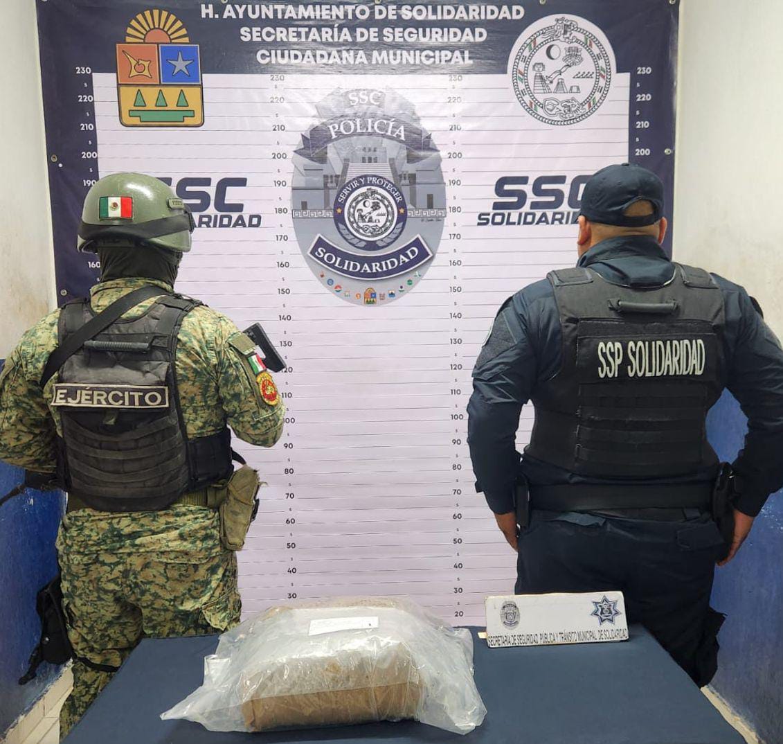 En atención a un reporte al 9-1-1, aseguran paquete con posibles drogas