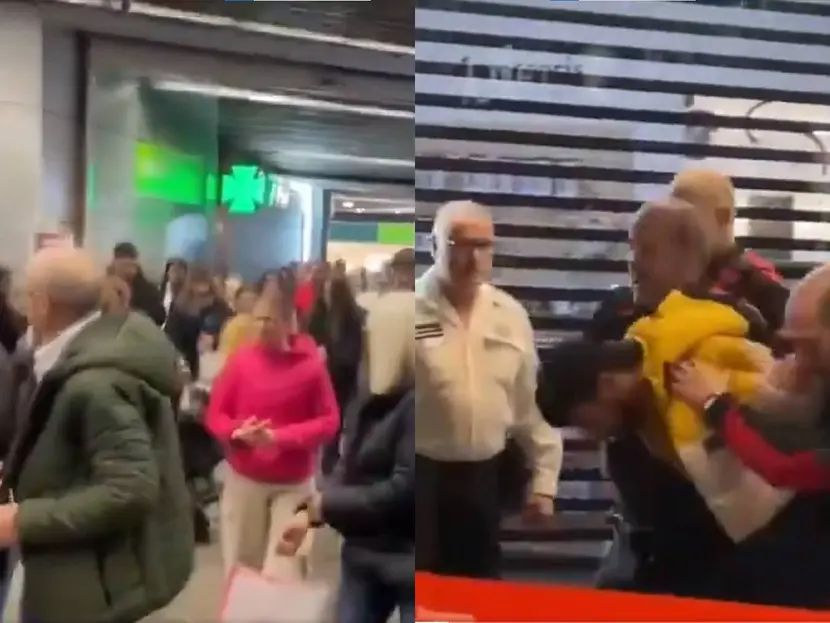 Hombre con un hacha provoca estampida en España