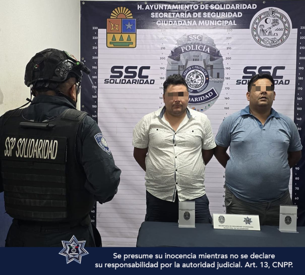 Capturan policías de Solidaridad a sujetos asaltaron a pasajeros de autobús