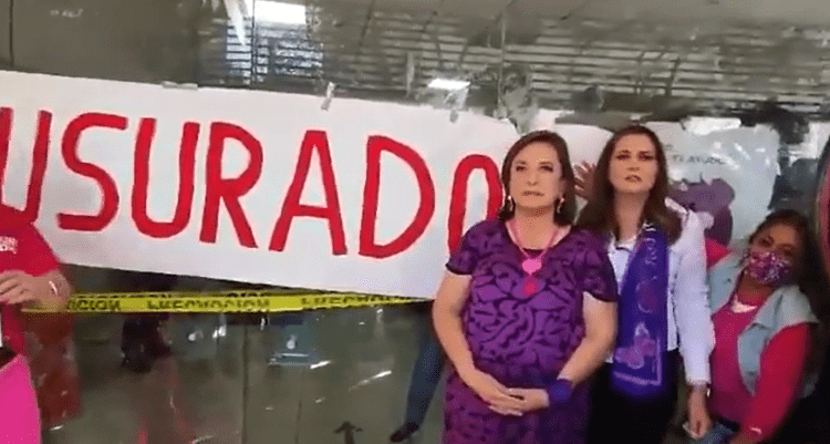 Xóchitl Gálvez clausura simbólicamente la Fiscalía de CDMX