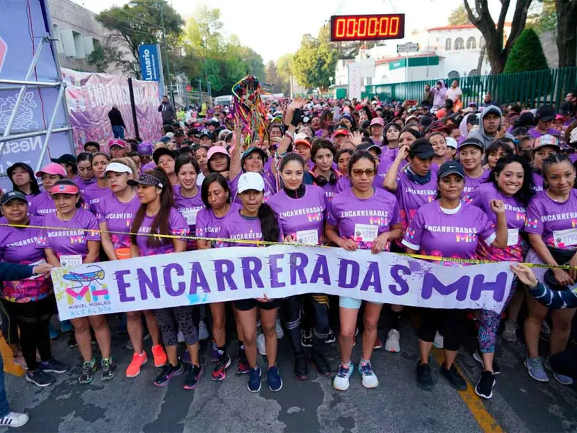 Encarreradas, reúne a más de 4 mil participantes en la Miguel Hidalgo