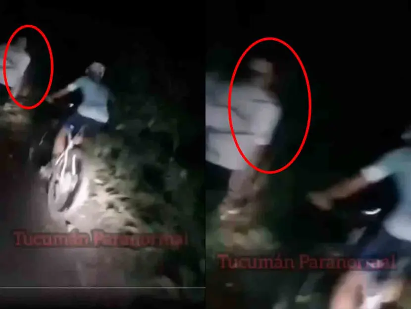 Ciclistas se encuentran con escalofriante aparición durante un recorrido