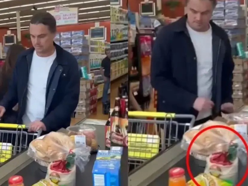  Leonardo DiCaprio en supermercado comprando tortillas