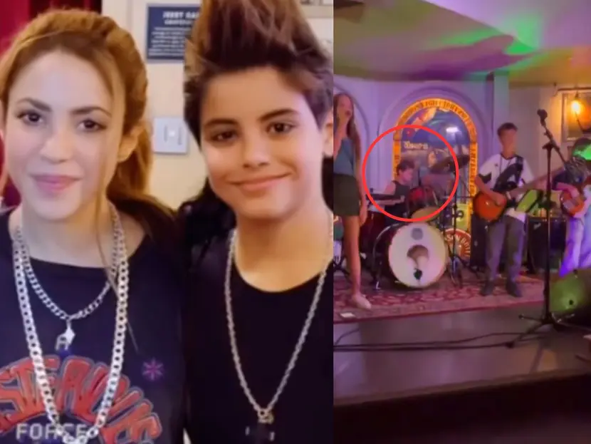 Milan, el hijo de Shakira, debuta como baterista a sus 11 años