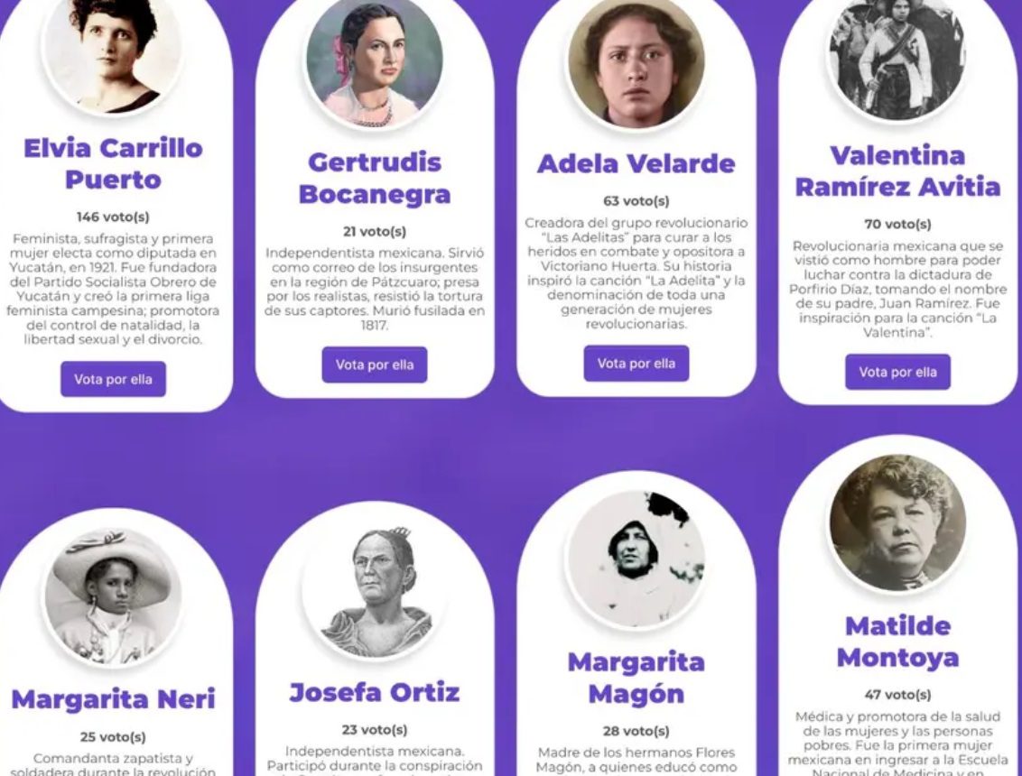 Plataforma en CDMX para cambiar nombres de calles incluirá a Chavela Vargas y Josefa Ortiz