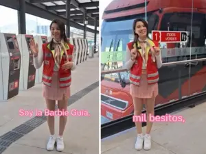 Estación Indios Verdes de MB sorprende con ‘Barbie Guía’