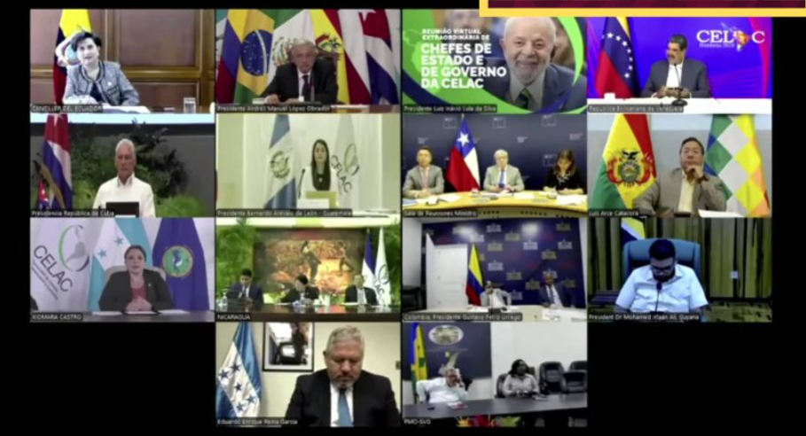 AMLO transmite reunión de la Celac para que se note apoyo a México