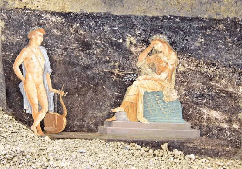 Encuentran en Pompeya frescos inspirados en la guerra de Troya