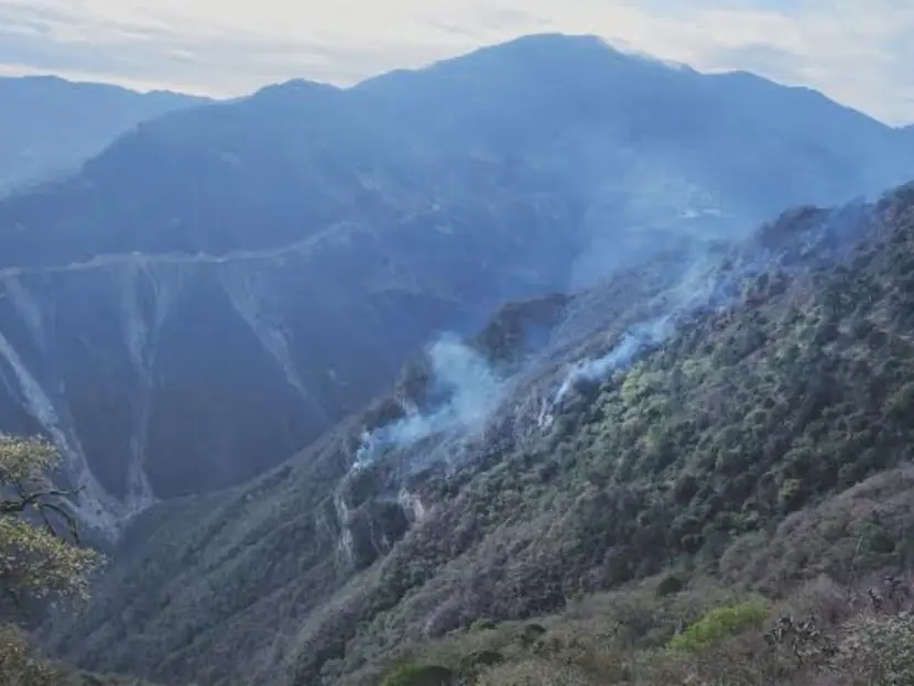 Van nueve días de incendio forestal en Sierra Gorda de Hidalgo