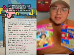 Maestro enseña geografía con canción de regional mexicano