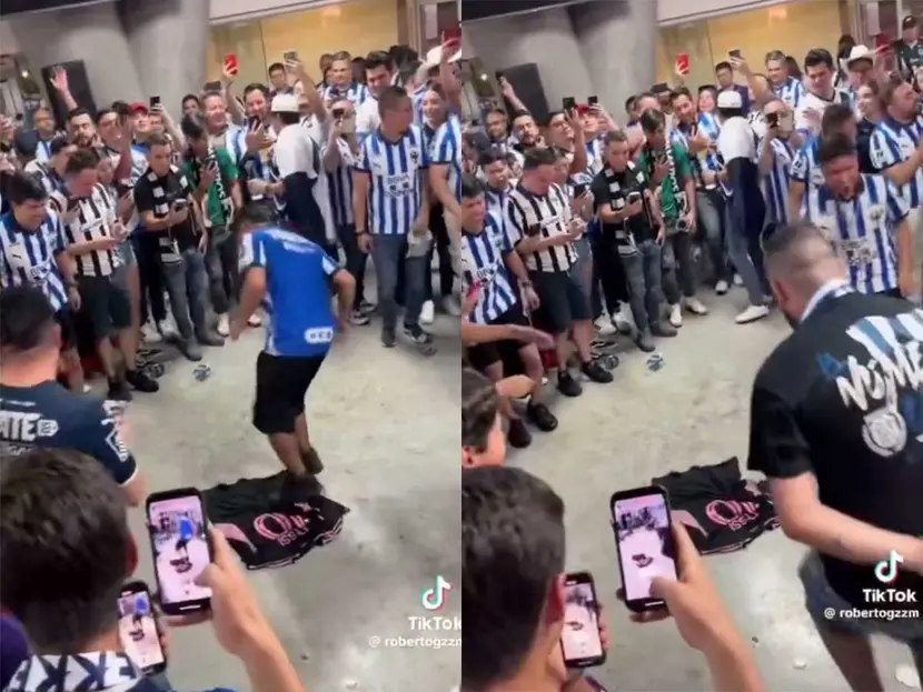Aficionados bailan sobre playera de Messi